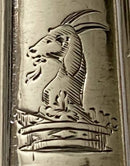 Georgian, George III, Crested Silver Dessert Knives & Forks for Twelve Persons. London 1799 & 1801 Moses Brent.