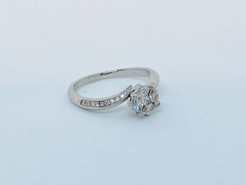18ct Diamond Ring 0.56cts - Size M