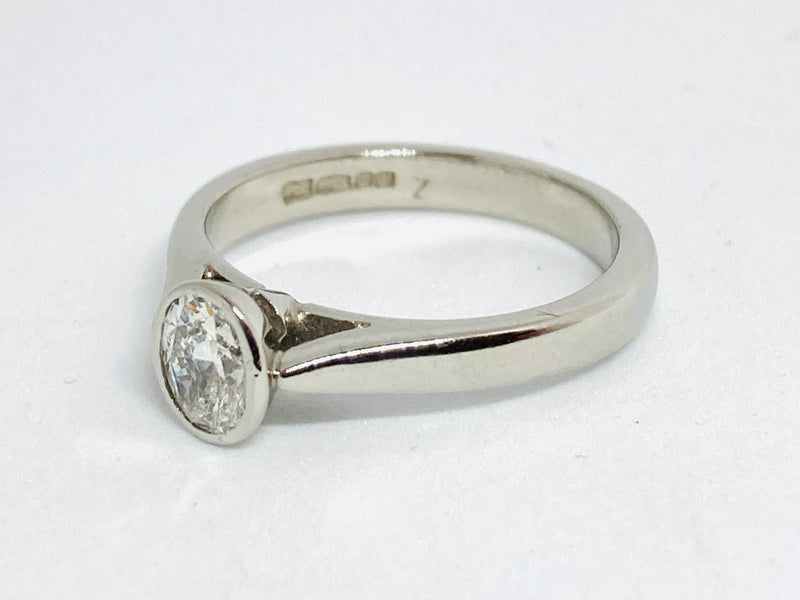 Platinum Diamond 0.31cts Ring - Size H