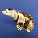 Royal Crown Derby Paperweight - Old Imari Polar Bear (Boxed)