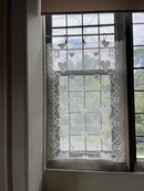 Heart Design Lace Panel remnant to finish in cream Cottagecore 26"/46"