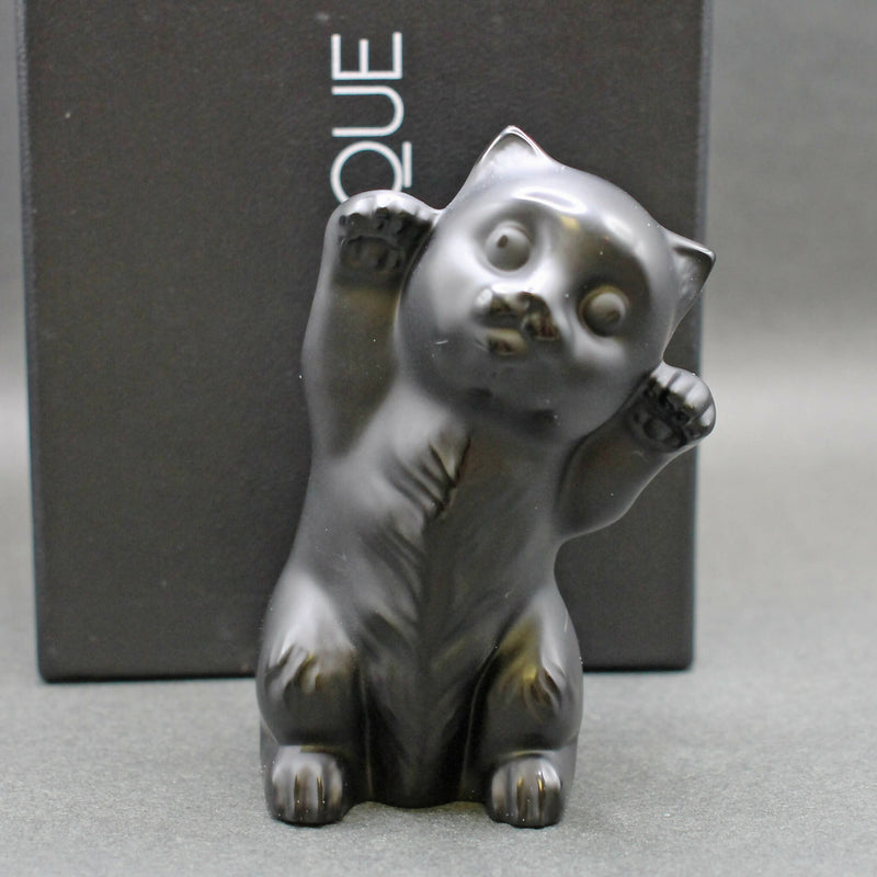 New Lalique: Black “Kitten" figurine
