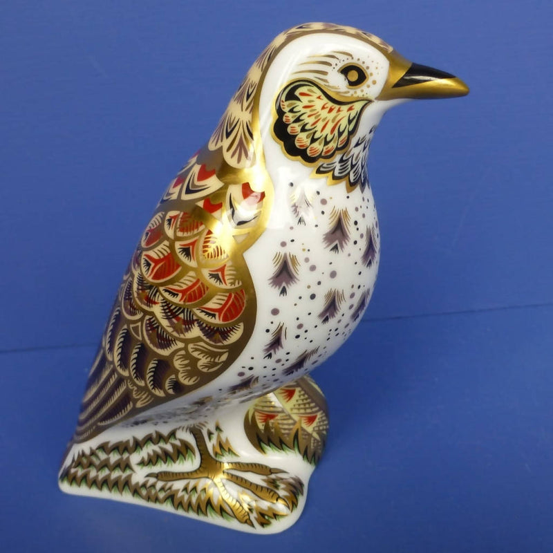 Royal Crown Derby Paperweight - Song Thrush