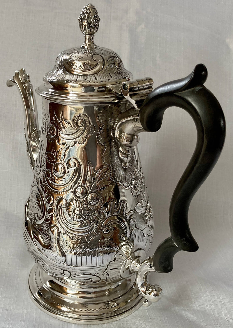 Hester Bateman, Georgian, George III, Silver Coffee Pot, London 1783, 26 troy ounces.