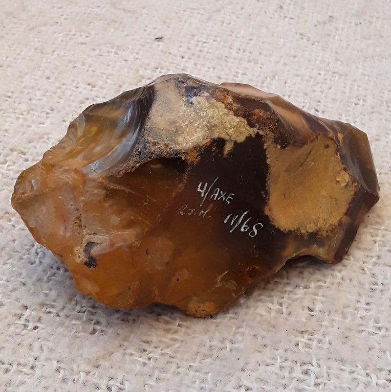 A Large British Paleolithic Period Flint Hand Axe.