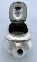 Georgian, George IV, Silver Teapot. Newcastle 1830 Thomas Wheatley. 17.5 troy ounces.