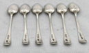 Georgian, George III, Six Silver Teaspoons. London 1797 Richard Crossley. 3.5 troy ounces.