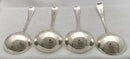 Georgian, George III, Set of Four Silver Sauce Ladles. London 1802 William Sumner I. 5 troy ounces.