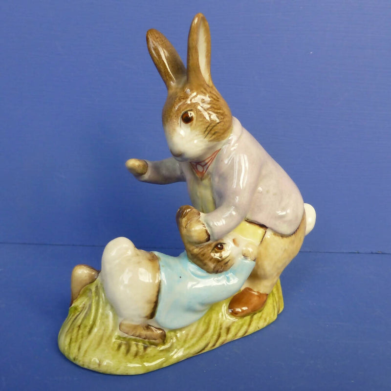 Royal Albert Beatrix Potter Figurine - Mr Benjamin Bunny and Peter Rabbit BP6 (Boxed)