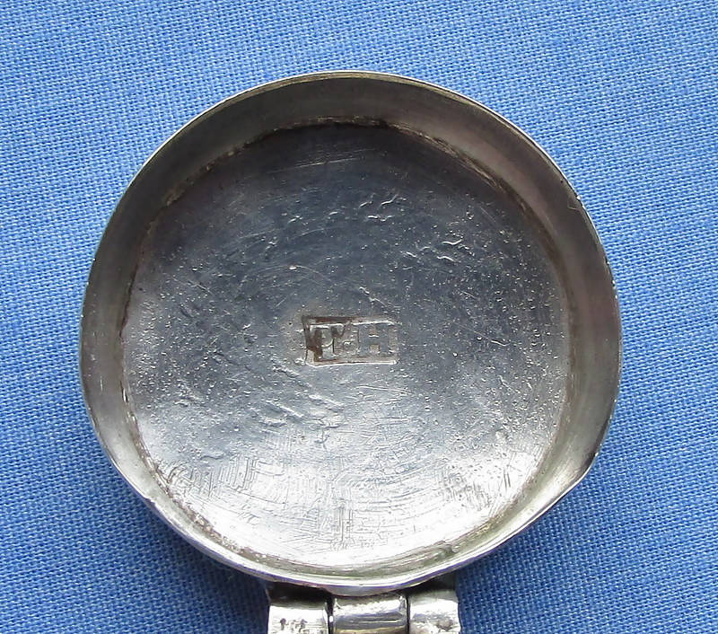 Georgian Silver Table Nutmeg Grater/Maker's Mark/Hinged