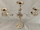 Georgian, George III, Pair of Old Sheffield Plate Three Light Candelabra, circa 1800 - 1810.