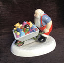 Coalport Almost There Coalport Father Xmas figure Coalport Father Xmas pushing wheelbarrow
