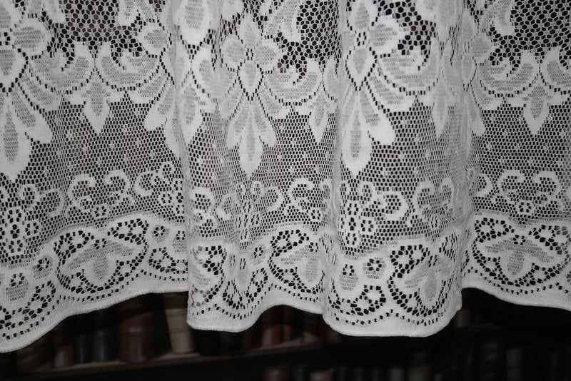 "Victorianna" Vintage Heritage cotton lace Curtain Panelling - 44” drop sold per metre