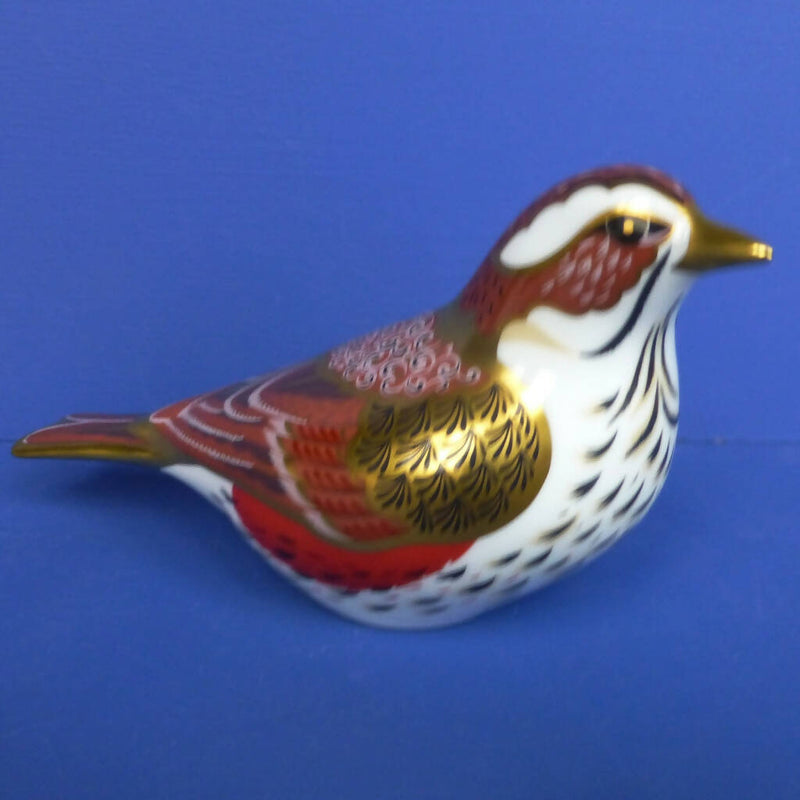 Royal Crown Derby Paperweight - Redwing