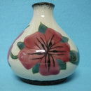 Cobridge Stoneware (Moorcroft Associate Co) Vase Red with Black Trim