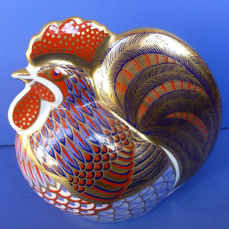 Royal Crown Derby Paperweight - Cockerel (Boxed)