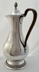 Georgian, George III, Silver Hot Water Jug. Arms of Bayntun & Northcote. London 1770 Daniel Smith & Robert Sharp. 22.5 troy ounces.