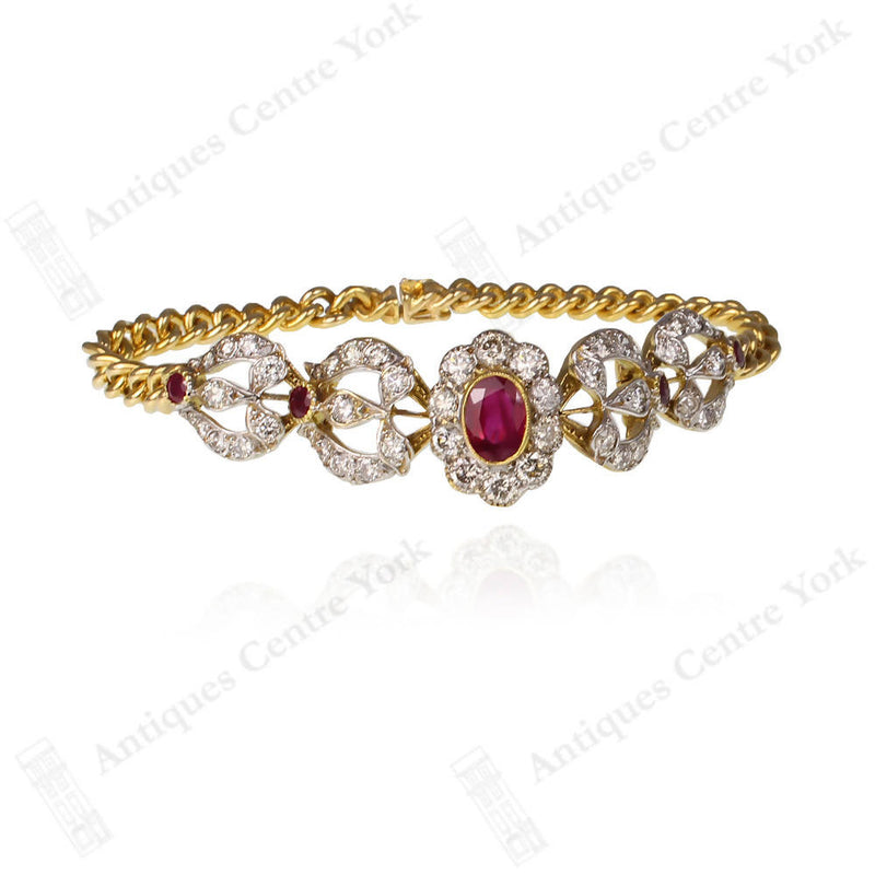 18ct Ruby & Diamond Bracelet