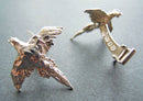 James Veale: "Plucky Pheasant" silver cufflinks