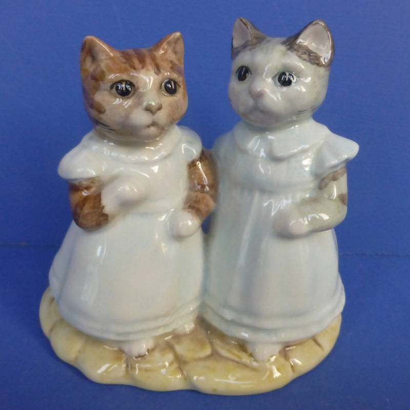 Royal Albert Beatrix Potter Figurine - Mittens and Moppet (Boxed)