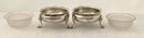 Georgian, George III, Pair of Silver Salts. London 1764. 3 troy ounces.
