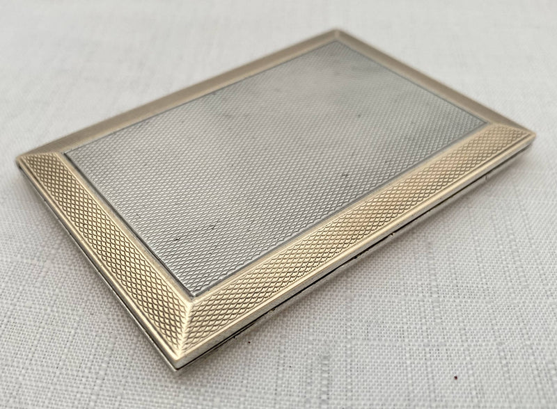 George V Ladies Silver Cigarette Case. London 1924 Asprey & Co Ltd. 2.7 troy ounces.