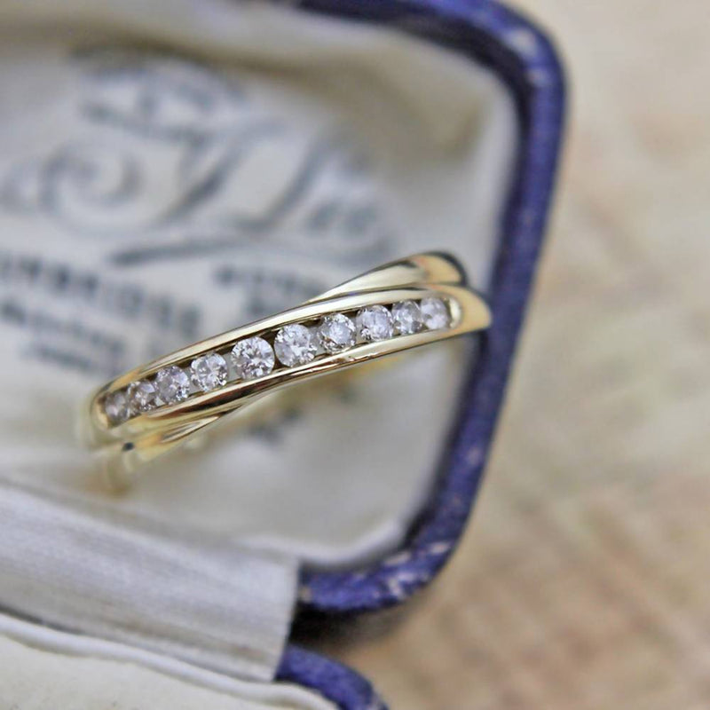 9ct Diamond 0.25ct Half Eternity Ring SOLD