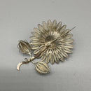 Silver filigree brooch