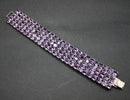 Amethyst silver bracelet
