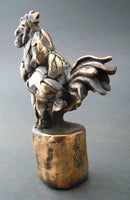 Edward Waites Sculpture, Bronze Cockerel