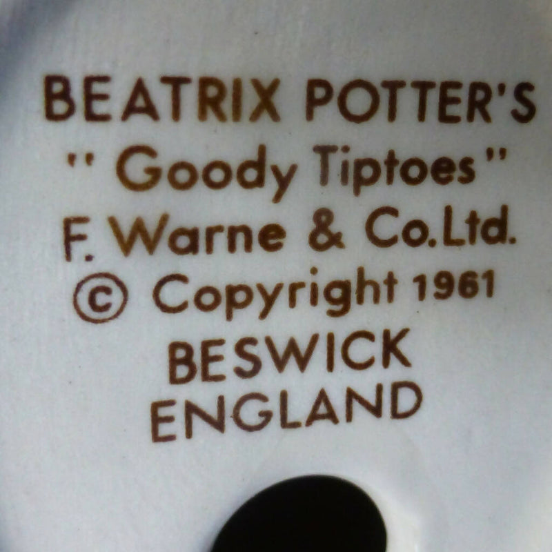 Beswick Beatrix Potter Figurine - Goody Tiptoes BP3B