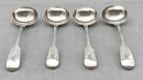 Early Victorian set of four sauce ladles. London 1839 William Eaton. 8.9 troy ounces.