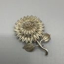 Silver filigree brooch