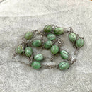 Silver and aventurine necklace