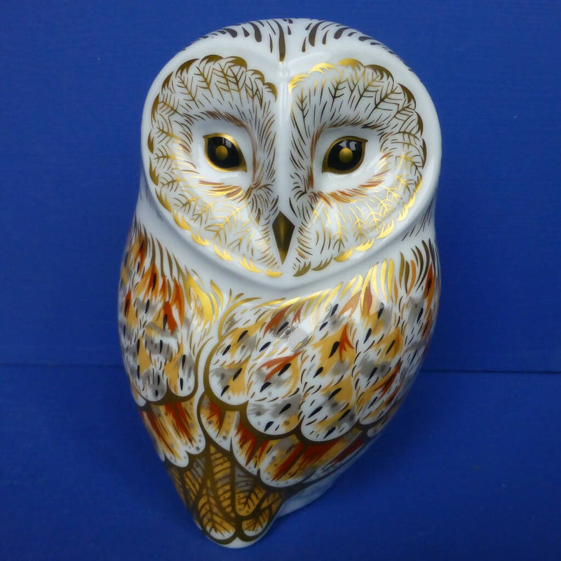 Royal Crown Derby Paperweight - Winter Owl