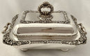 Georgian, George IV, Old Sheffield Plate Entree Dish, Cover & Warming Stand.