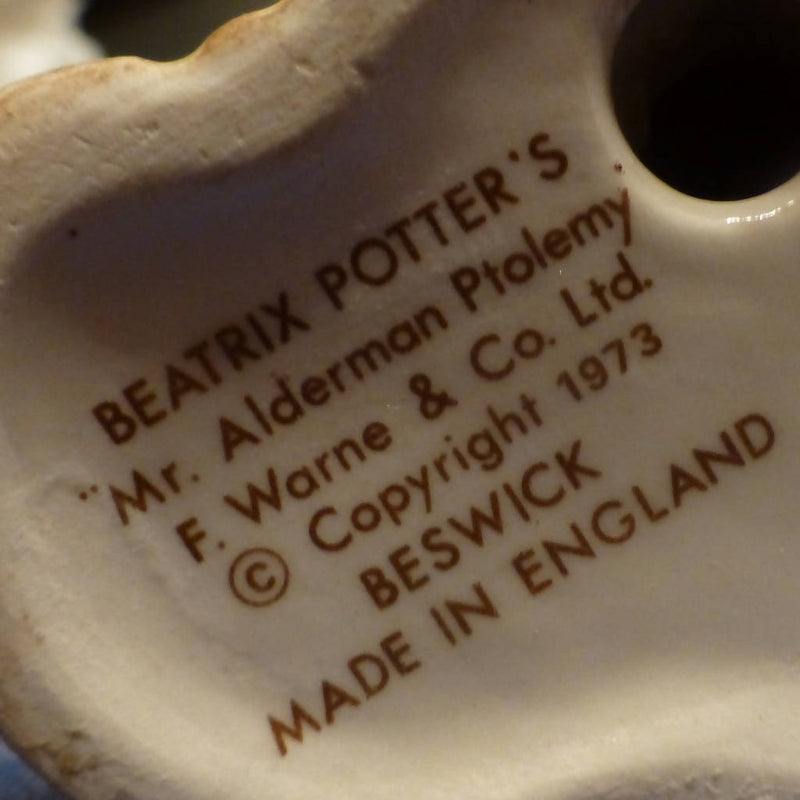 Beswick Beatrix Potter Figurine - Mr Alderman Ptolemy BP3B