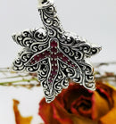 New 925S Sterling Silver Ruby Collar Necklace