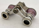Asprey Guilloche Enamel & Mother of Pearl Opera Glasses.