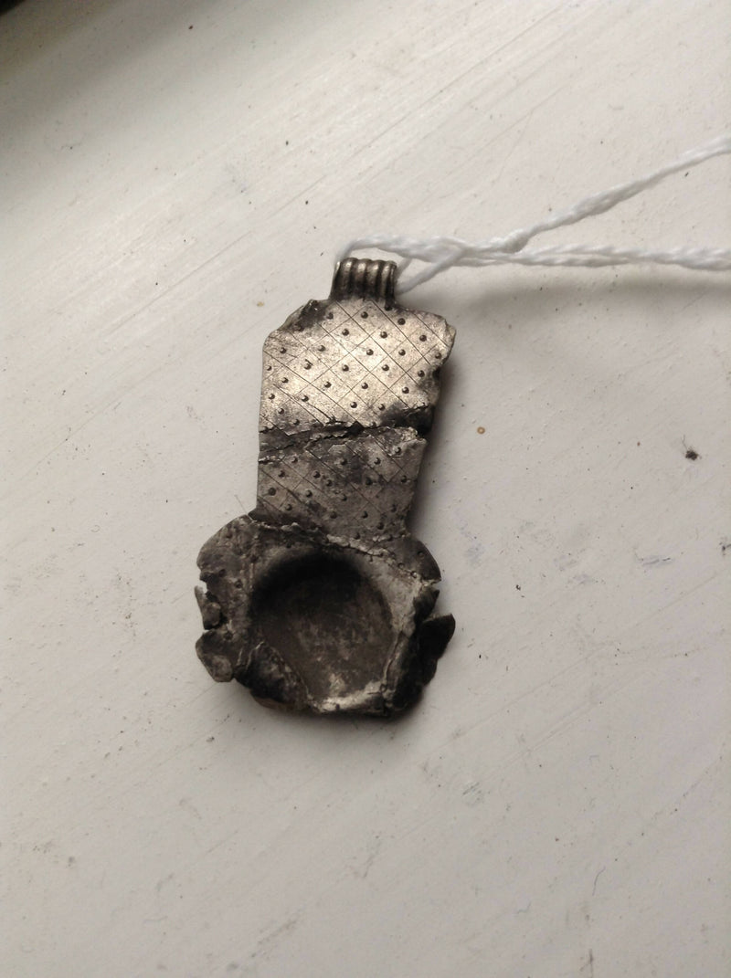 Ancient Roman Silver Spoon Pendant