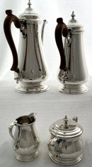 Elizabeth II Silver Coffee Service. London 1966 Asprey & Co. Ltd. 72 troy ounces.