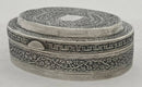 Indian Colonial White Metal Table Snuff Box, circa 1870 - 1910. 3.8 troy ounces.