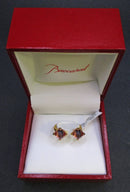 Baccarat vermeil and pink crystal ring