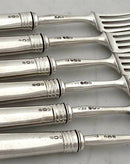 Georgian, George III, Mahogany Cased Crested Silver Dessert Service for Twelve. London 1809 Moses Brent.