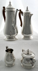 Elizabeth II Silver Coffee Service. London 1966 Asprey & Co. Ltd. 72 troy ounces.