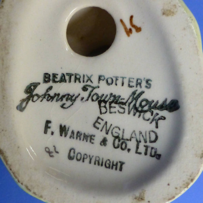 Beswick Beatrix Potter Figurine Johnny Townmouse BP2 (Gold Backstamp)