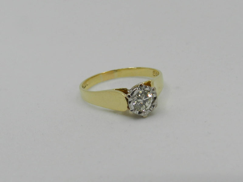 Solitaire Diamond Ring Gold