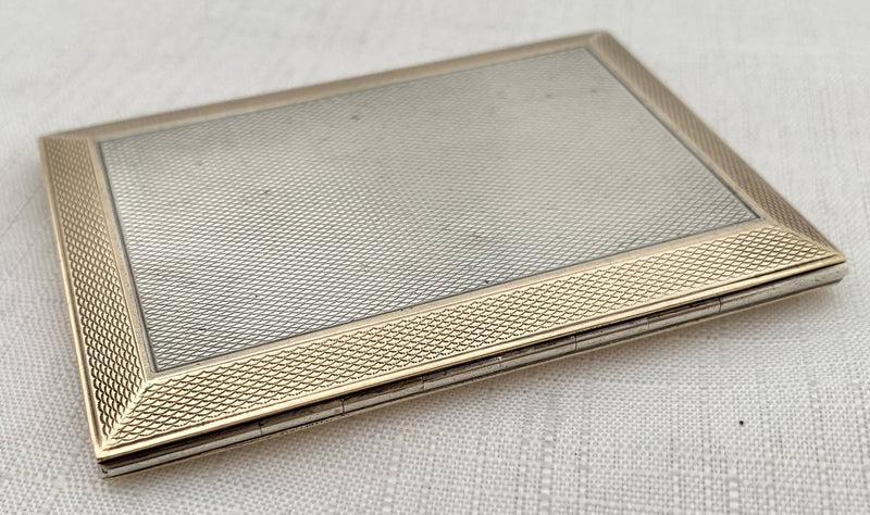 George V Ladies Silver Cigarette Case. London 1924 Asprey & Co Ltd. 2.7 troy ounces.