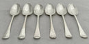 Georgian, George II, Six Hanoverian Pattern Silver Tablespoons. London 1740 Edward Bayley. 13.7 troy ounces.