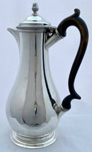 Georgian, George III, Silver Hot Water Jug. London 1776 Augustin Le Sage. 20 troy ounces.